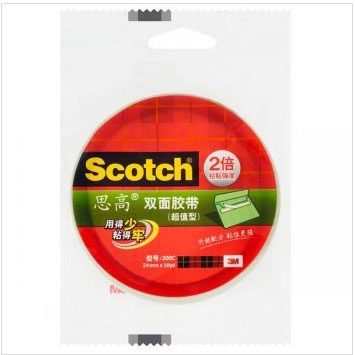 3M 思高双面胶带  200c   12mm*10yd