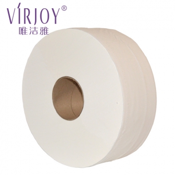 唯洁雅大卷纸EJ02A 120*95mm 300米 双层 珍宝卷筒纸厕纸卫生纸巾