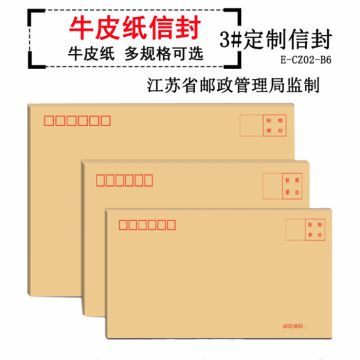 定制信封E-CZ02-B6 3# 牛皮纸