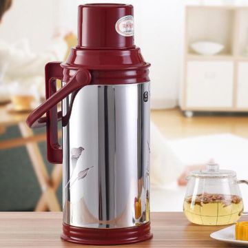 清水 保温热水瓶  SM-3072-320 3.2L 不锈钢材质 咖啡红